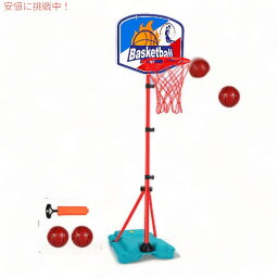 バスケットボール フープ ボール2個付き キルプティ 子供 幼児 ポータブル 調節可能 Qirptey Basketball Hoop for Kids Toddler Toys Portable Adjustable