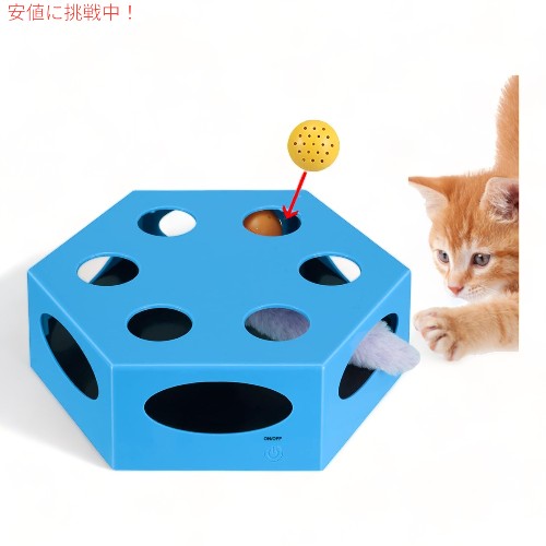 ͥߤΤäݤȥåȥ˥åץܡդ ưǭ Electronic Automated Cat Toys with Mouse Tail & Catnip Ball