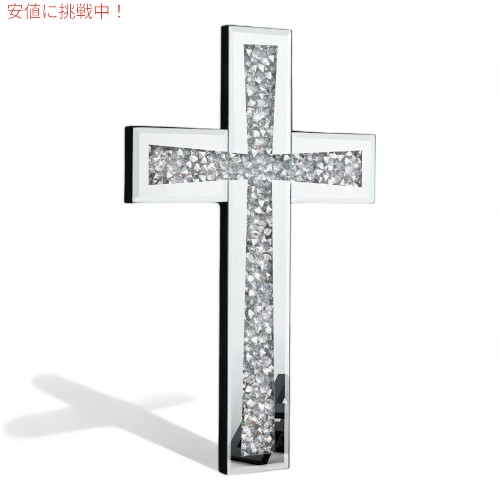 Aeveco ���������� ����С������� �ߥ顼���ꥹ���� ����å��� ��������� Silver Cross Mirror Crystal Crush Diamond ������