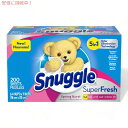 Snuggle スナッグル プラス スーパーフレッシュ ドライヤーシート スプリングバースト Plus SuperFresh Dryer Sheets Spring Burst 200枚