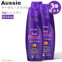 【3個セット】オージー Aussie トータル ミラクル 7N1 シャンプー アプリコット＆オーストラリアマカダミア 360ml Total Miracle 7N1 Shampoo 12.1 fl oz