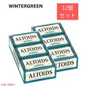 【最大2,000円クーポン4月27日9:59まで】Altoids アルトイズ ウインターグリーン味 ミント タブレット キャンディー 50g x 12パック Wintergreen Mints 12 Packs