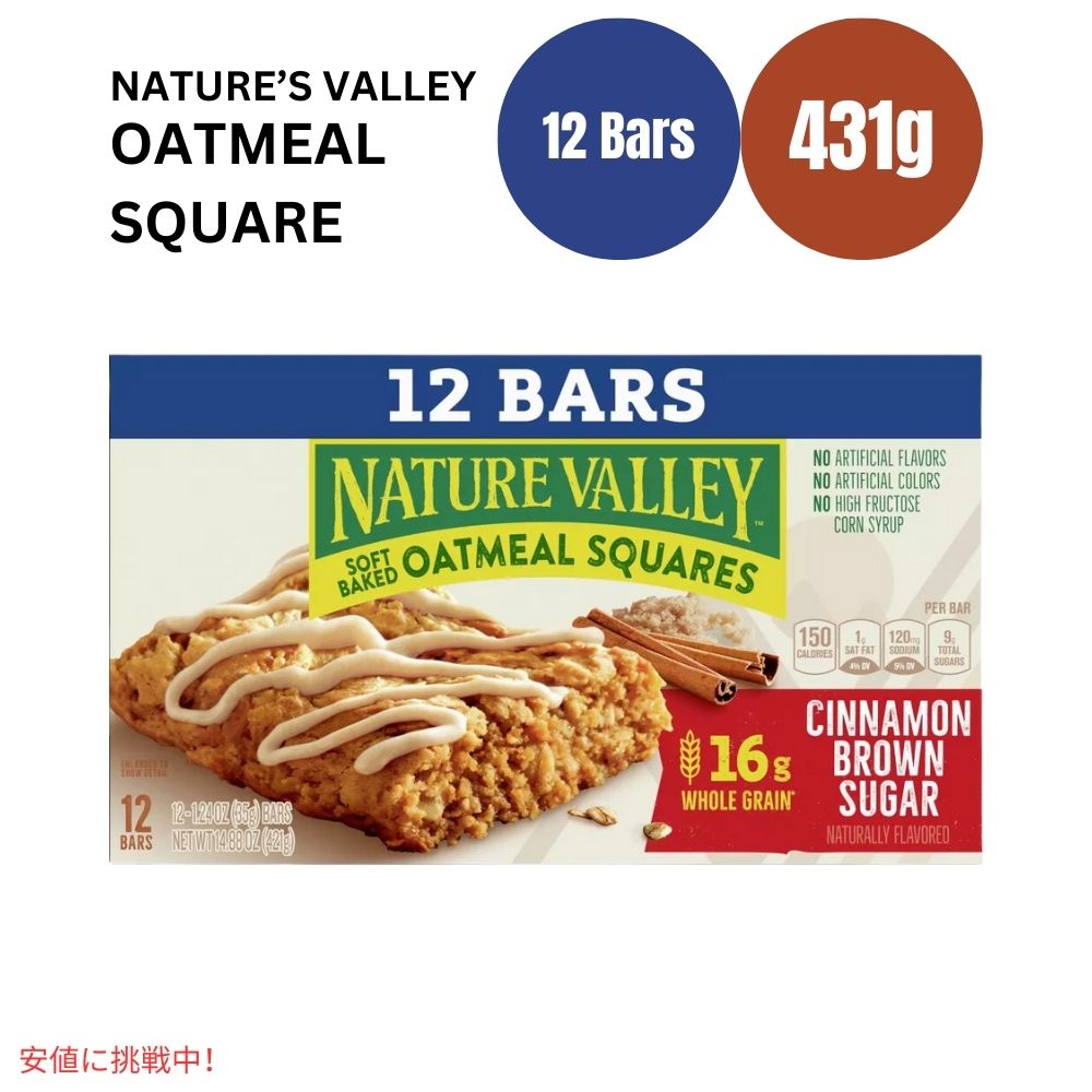 【最大2,000円クーポン6月11日1:59まで】ネイチャーバレー ソフトベイクドオートミールシリアルバー 14.88オンス x 12個 Nature Valley Soft Baked Oatmeal Cereal Bars 14.88oz x 12ct
