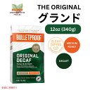 ブレットプルーフ オリジナルミディアムロースト挽きカフェインレスコーヒー12oz Bulletproof Original Medium Roast Ground Decaf Coffee 12oz