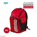 ARENA アリーナ リュックサック スイミング アスリート スポーツジム チーム45 バックパック レッドメランジ Team 45 Backpack Red ...