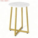 z[u EhTChe[u ANZgGhe[u  ~` }[u S[h HOOBRO Round Side Table Accent End Table Marble and Gold