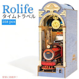 【最大2,000円クーポン4月27日9:59まで】ロライフDIYブックヌックキット3D 木製パズル タイムトラベル Rolife DIY Book Nook Kit 3D Wooden Puzzle Time Travel