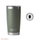 ＜限定カラー＞YETI Rambler 20oz Tumbler Camp Green / イエティ ランブラー 20oz タンブラー マグスライダー 保冷 保温 水筒 591ml