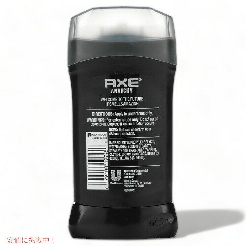 [3�ĥ��å�] AXE ������ Deodorant ����ߥ˥���ե꡼ �ǥ��ɥ��� Anarchy ���ʡ����� 3oz/85g