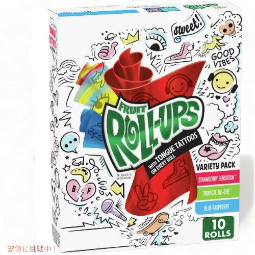 ٥ƥå ե롼 륢åץ Х饨ƥ ե롼ĥʥå 12 Betty Crocker Fruit Roll-Ups Variety Fruit Flavored Snacks 10ct