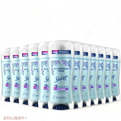 12Zbg V[Nbg A~jEt[ pfIhg x_[ 68g / Secret Aluminum Free Deodorant for Women Lavender 2.4oz
