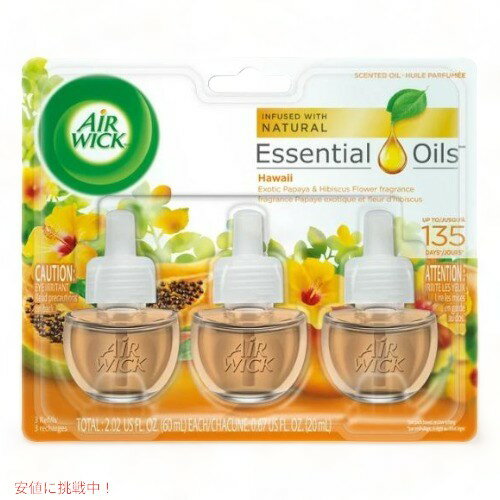 ں2,000ߥݥ51601:59ޤǡAir Wick å ץ饰ե ˧ ϥ磻ι 3ĥѥå Scented Oil Refill Hawaii 3ct