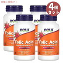 【4個セット】NOW Foods Folic Acid 800mcg 250 Tablets / ナウフーズ フォリクアシッド 葉酸 800mcg ＋ ビタミンB12 250タブレット #0476