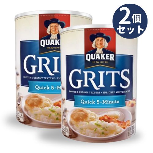 お得な2個セットです。 Grits（グリッツ）とは、トウモロコシを挽いた粉を茹でたお粥のような食べ物です。 ご自宅で簡単に、約5分で完成！ 【調理方法】 1. 適量の水を鍋に加え、沸騰させます。 2. 沸騰したら、Quaker Gritsをゆっくりと加え、かき混ぜます。 3. 中火にして、クイック5分でグリッツを調理します。時折かき混ぜてください。 4. お好みでバターやチーズを加え、よく混ぜてから取り出します。 5. お好みのシーズニングや具材を加えてお召し上がりください。 【内容量】680g（24oz）x2個こんな商品お探しではありませんか？Quaker クエーカー 5分で簡単 グリッツ2,780円 Quaker クエーカー 5分で簡単 グリッ5,750円クエーカーインスタントグリッツ プレーン 9.2,520円クエーカーインスタントグリッツ バター 9.82,510円クエーカー ライフ Quaker Life ブ2,440円クエーカー インスタント オートミール オリジ6,990円クエーカー インスタント オートミール オリジ2,430円Quaker クエーカー Instant Oa8,011円Quaker クエーカー インスタント オート2,480円新着アイテム続々入荷中！2024/5/18Bath & Body Works バス＆ボデ5,100円2024/5/18Bath & Body Works バス＆ボデ5,100円2024/5/18Bath & Body Works バス＆ボデ5,100円ご要望多数につき、再入荷しました！2024/5/18Anchor Hocking 蓋付きガラストラ9,600円2024/5/18高濃度スーパーフィッシュオイル 2500mg 5,480円2024/5/17AstarX キッズ メイクアップ キット、ラ3,580円2024/05/19 更新