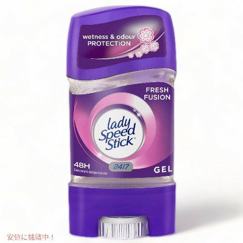 Lady Speed Stick fBXs[hXeBbN tbVt[W WF fIhg 65g Fresh Fusion Gel Deodorant 2.3oz