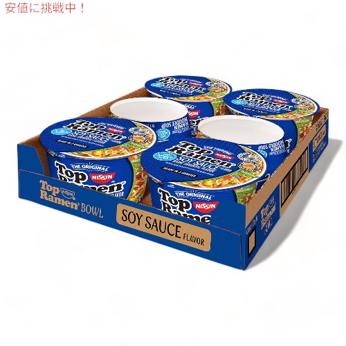 6個セット Nissin Top Ramen 日清 ニッシン トップラーメン ヌードルスープ しょうゆ味 醤油 まとめ買い Bowl Ramen Noodle Soup Soy Sauce Flavor