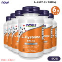 【最大2,000円クーポン11月27日01:59まで】NOW L-Cysteine 500 mg 100 tab #0077 ナウ L-システイン 100 タブ...