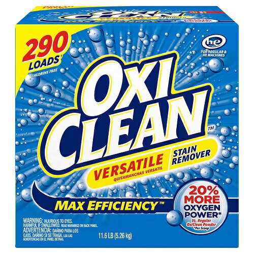 オキシクリーン 290回分 酸素系漂白剤 コストコ オキシクリーン OxiClean Max Efficiency HE Powder Stain Remover
