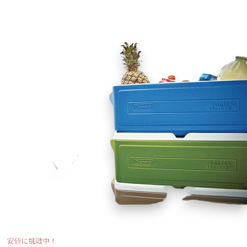 Coleman 24 Can Party Stacker Cooler Grey / コールマン クーラーボックス パーティー スタッカー クーラー 保冷 24缶収納 グレー