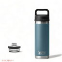 【最大2,000円クーポン4月17日9:59まで】【限定カラー】YETI Rambler 18 oz Bottle With Chug Cap Nordic Blue / イエティ ランブラー ボトル 18 oz / 532 ml チャグキャップ付き 水筒 保温 保冷