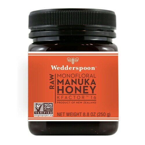 Wedderspoon Organic, Inc., 100% Raw Manuka Honey, KFactor 16, 8.8oz (250g)/ ...
