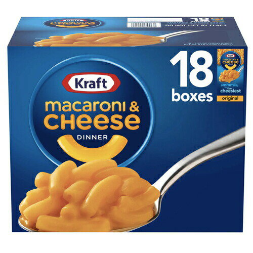 【18箱セット】Kraft Original Macaroni and Cheese Dinner (7.25 oz., 18 pk.) / クラフト オリジナル マカロニ＆チーズ ディナー 206g x 18