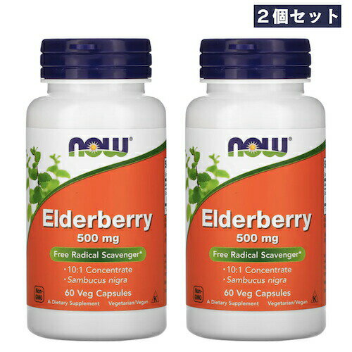 y2ZbgzNOW Foods Elderberry 500 mg 60 Veg Capsules / iEt[Y G_[x[ 500mg 60 xWJvZ Tvg #4667
