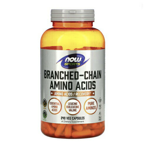 NOW Foods Sports Branched-Chain Amino Acids, 240 Capsules / ナウフーズ スポーツ 分岐鎖アミノ酸(BCAA) 240錠 #0054