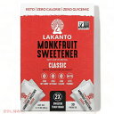 Lakanto Jg Nt[c Ö Ggg[z NVbN 30ܓi90g/3.17ozj J[[ JJ / Monkfruit Sweetener with Erythritol Classic 30 Packets