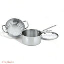 【最大2,000円クーポン4月27日9:59まで】Cuisinart クイジナート 77-35CG シェフクラシックステンレス 3点鍋セット ガラスカバー付き アメリカーナがお届け!