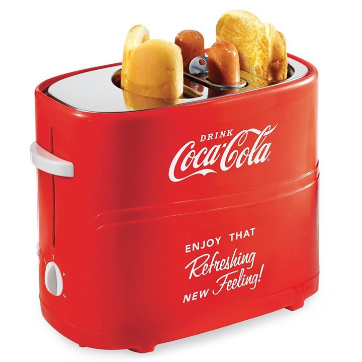 Coca Cola コカ コーラ ホットドッグトースター ポップアップ 2 Slot Pop-Up Hot Dog Toaster