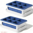 【最大2,000円クーポン7月26日01:59まで】オクソー シリコン スタッカブル アイスキューブトレー OXO 蓋付き 2個セット 製氷皿 アメリカーナがお届け!(3)