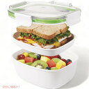 オクソー リークプルーフ オンザゴー ランチコンテナ 2個パック OXO 弁当箱 アメリカーナがお届け!(3)