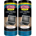 Weiman 画面ワイプ 携帯電話、ノートパソコンのキーボード、タブレットを安全にクリーニング 30枚入り 2パック