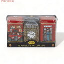 New English Teas ロンドン名所 ミニティー缶 (Big Ben, Red London Bus, Telephone Box)