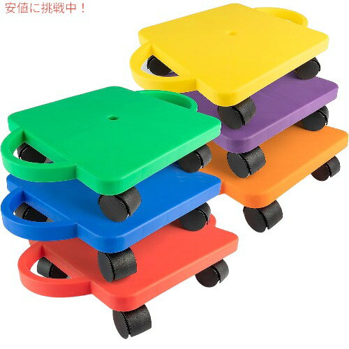 【最大2,000円クーポン11月27日01:59まで】Champion Sports スクーターボード ハンドル付き マルチカラー 6個セット