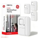【最大2,000円クーポン5月27日01:59まで】GE パーソナル セキュリティ ウィンドウとドア アラーム、4 パック、簡単なインストール、自宅、ガレージ、...