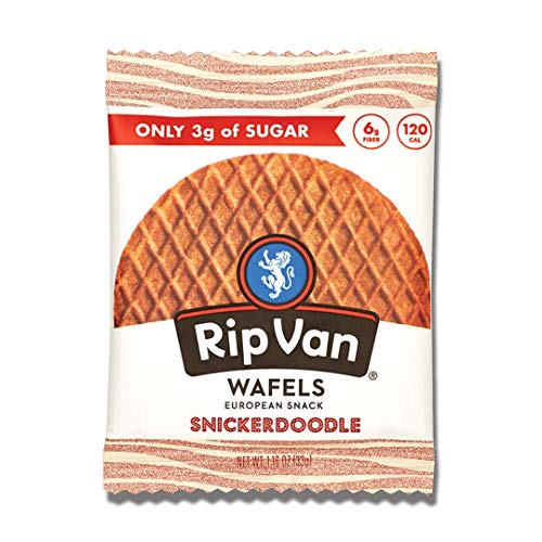 Rip Van ウエハース Snickerdoodle Stroopウエハース低糖 (3g) - 低カロリースナック - 12 パック