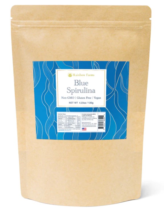 ブルースピルリナ Blue Spirulina 120g　無添加　無香料　無着色 遺伝子組み換え不使用 NON-GMO, Gluten Free, Vegan…