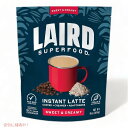 【最大2,000円クーポン4月27日9:59まで】Laird Superfood Instant Latte 100% アラビカ コーヒー スイート & クリーミー、非乳製品、スーパーフード クリーマー、グルテンフリー 16 オンス