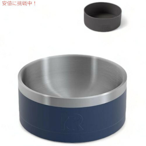 RTIC 3-In-1 Dog Bowl p{E Navy & Graphite lCr[ & Ot@Cg Large [W