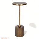 【最大2,000円クーポン5月27日01:59まで】Uttermost Sanaga10 ワイドテクスチャーアンティークゴールドドリンクテーブル
