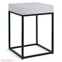 Uttermost Gambia 14 @W Aged Black Accent Table w / Marble Top