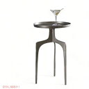 【最大2,000円クーポン5月27日01:59まで】Uttermost 25082 Kenna Mid-Centuryモダンテクスチャニッケルラウンドアクセント...