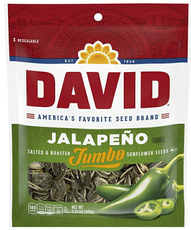 ں2,000ߥݥ5271:59ޤǡDAVID Ҥޤμ ܥ ϥڡ˥̣ 149g David Seeds Jumbo Sunflower Jalapeno Flavor 5.25oz