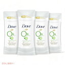 Dove 0% アルミニウム剤キュウリと緑茶、1/4 および 0% アルコール配合、2.6 オンス (4 個パック)