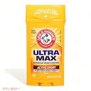 【最大2,000円クーポン5月16日01:59まで】ARM & HAMMER ULTRAMAX デオドラント アクティブ スポーツ 2.60 オンス (2 個パ...