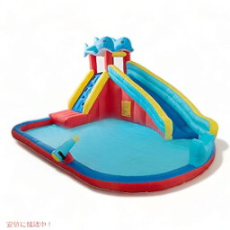 【最大2,000円クーポン4月27日9:59まで】EDOSTORY Inflatable Water Slides Bounce House for Kids 大型プール インフレータブル ウォーターパーク 水遊び スライダー すべり台 滑り台 水鉄砲 送風機付き