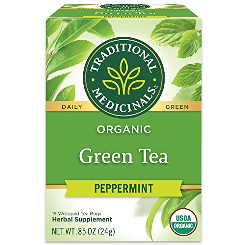 Traditional Medicinals Green Tea Peppermint|トラディショナルメディシナル グリーンティー ペパーミント ティーバッグ 16包 24g