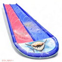 AnanBros Slip Slide Heavy Duty Inflatable Lawn Water Slide　ウォータースライド ボディボード付き 水遊び スライダー 滑る サメ